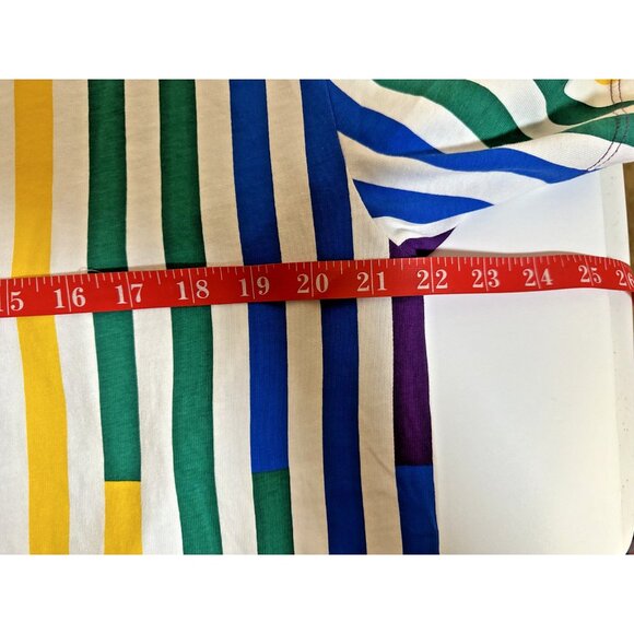 Guess J Balvin 2020 rainbow stripe white t shirt NEW NWT M Medium men  spell out - Picture 13 of 16